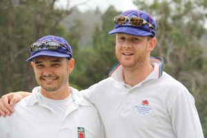 Simon Smyth (right) with Matt Dawson @ Bradman Oval 25/1/09