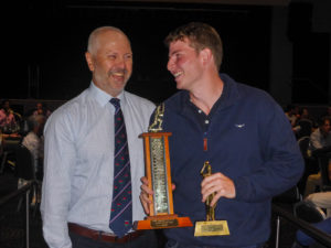 Andrew Miedler with Tom Hando – Seniors Presentation Night 7th May 2021.