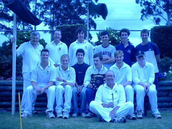 D1 Premiers - 2003-04 back at the Club. (Left to right) Roger Friend (C), Greg Fiedler, Justin Paterson, Scott Jobson, Sam McIntosh, Ben Akmens (Seated) - Michael O'Grady. James Fiedler, Aaron Rezek, Simon Friend, Chris dyer, Nathan Smith (Ground) Ian Paterson.