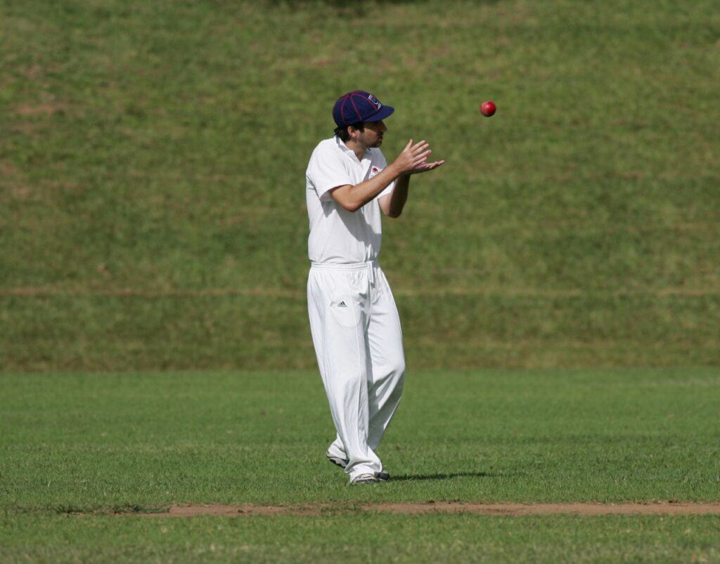 Adam walter about to take a crucial catch