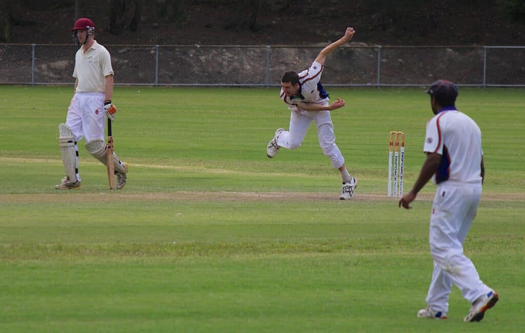 Scott Henderson in full flight - A1 Grand Final Vs. Berowra Asquith Oval 29th March 2015