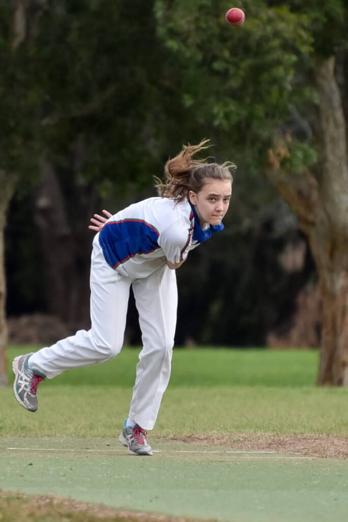 Jess showing good follow-through