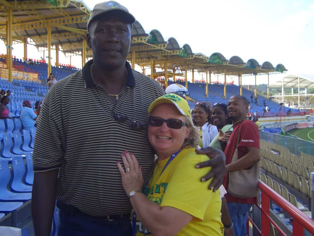 Joel Garner and Kerry Fiedler World Cup 2007