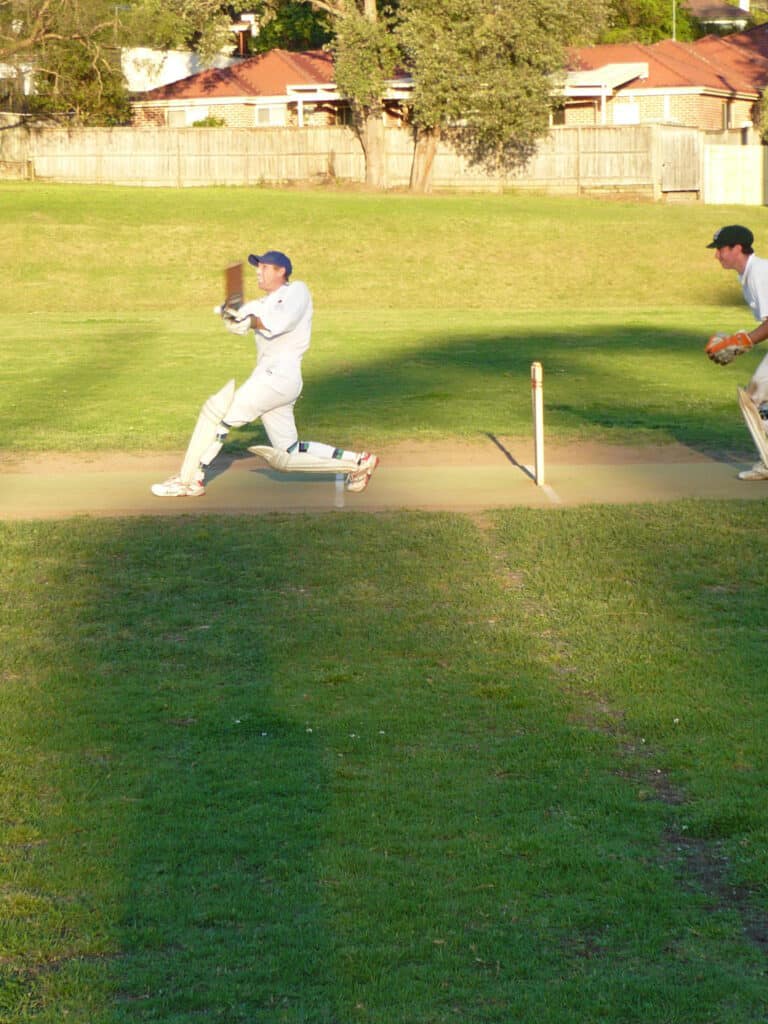 John Steel hitting a six Vs Castle Hill @ Headen Park 270908
