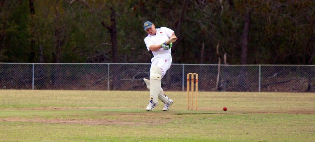 Michael McGregor (A1) filling in for A2 at Mt Ku-ring-ai pulls for 4 on his way to a tough fought 55