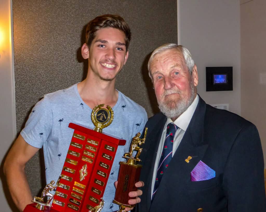 Outstanding Prospect Brent Larkham with John Coulthard