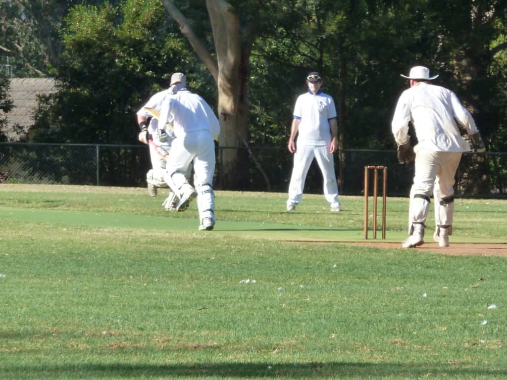 Peter Westerberg Scoring Is 100th Run In His 99th Innings January 2011 Scaled 1.jpg