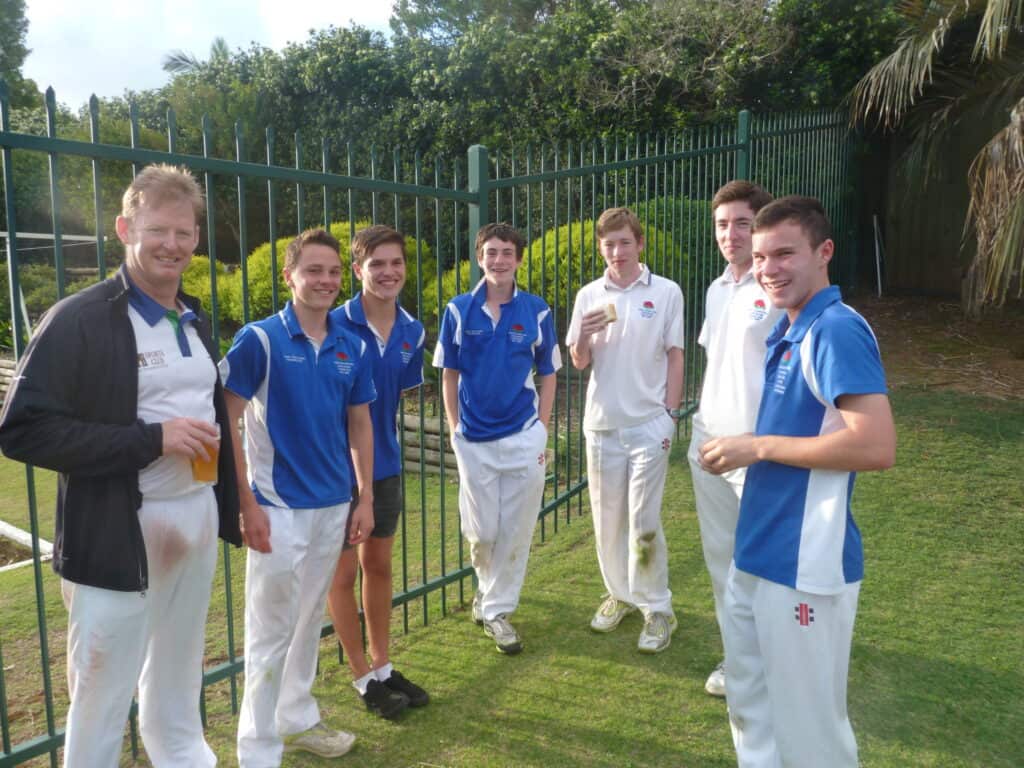 Rick Turner with D1 boys