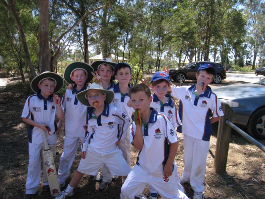 The U9 Blues at Galston Oval 12 October