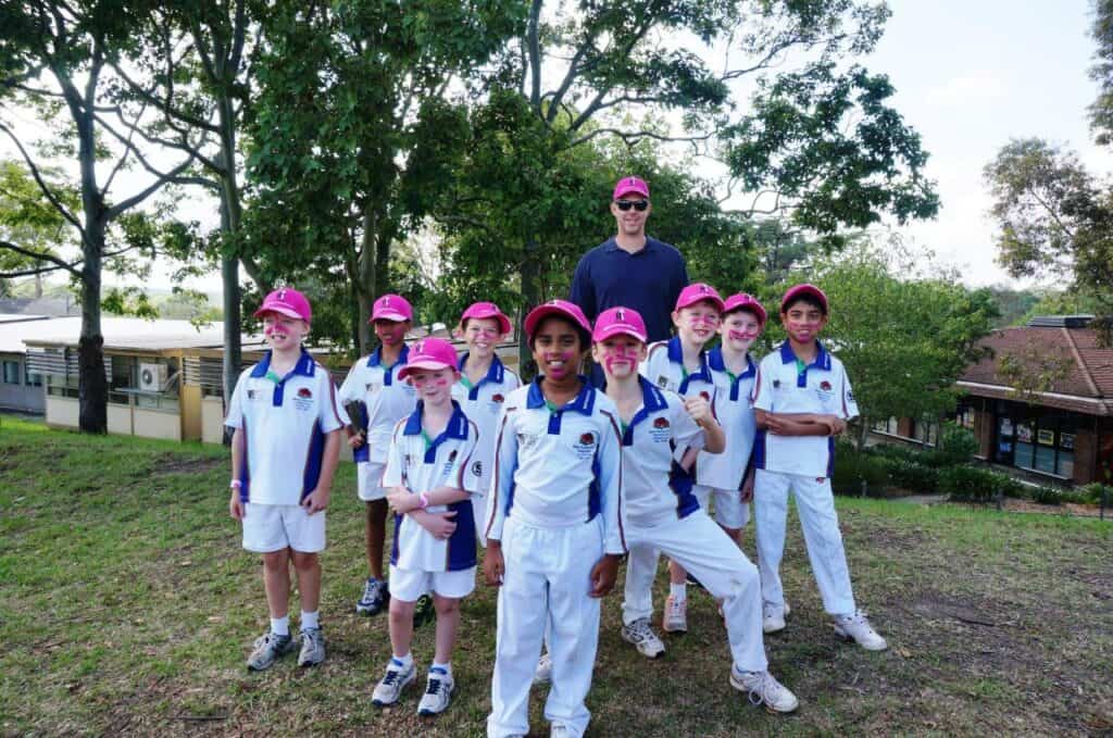 U9 Orange before their game - 22 March 2014