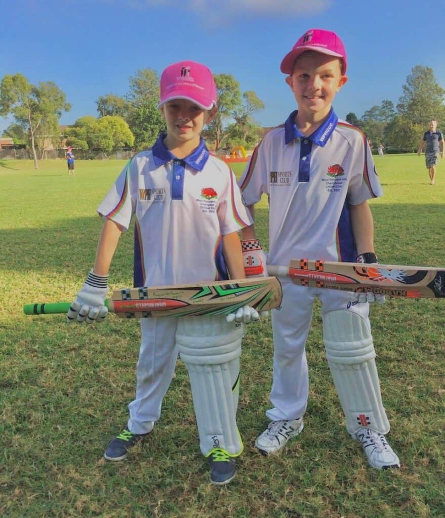 Henry Kelly & Raynaldo Howard. A bit on his photo: first from his Captain (Ross Smith): " Today was the last week of cricket for Henry Kelly at WPH. Henry is moving to Canberra to attend ANU for the next few years….a special note from his Dad: “Henry has played every season for the Club since since Kanga in 2011. Since 2013 Raynaldo (our centurion today) and Henry have played every season together. This photo is from Pink Stumps Day in 2015, and recreated today (Feb 1 2025) exactly 10 years later on their last game together”. @ Campbell Park - 1022025