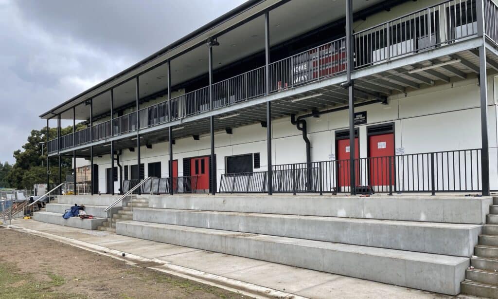 Greenway Park - Terrace seating completed - 13052025