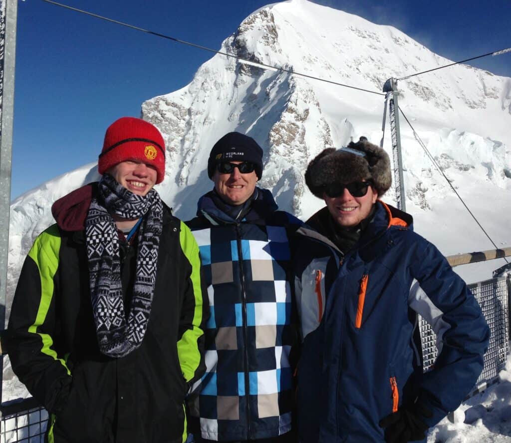 Zac, Rick & Alex Turner Holidays at the snow