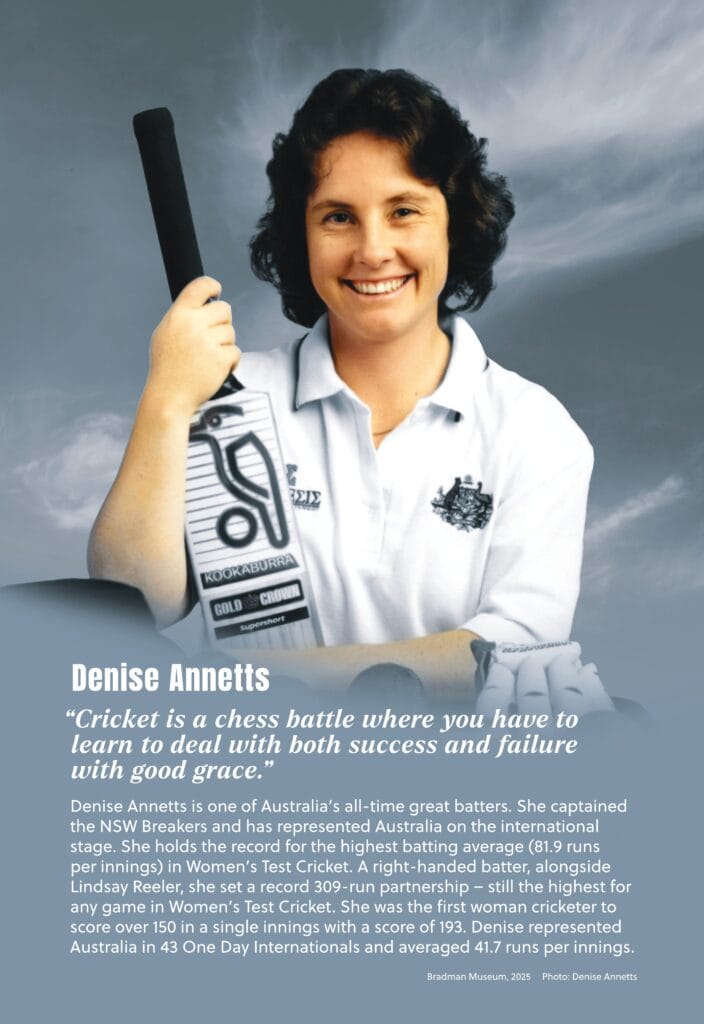 Denise annetts bradman museum unstoppables hall of fame february 2025