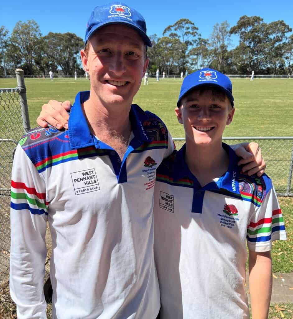 James Makin (A1 #187) & Oliver Makin (#338) - A1 debut - father & son - Parklands Oval - 11102025