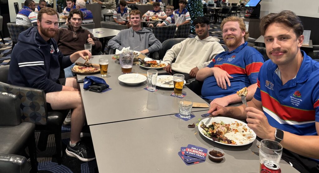 A1 - after the game - Jack Hando, Ben Burrows, Harry Hando, Tis Mistry, Cam McBrien & Jackson Preedy - WPH Sports Club - 23112025