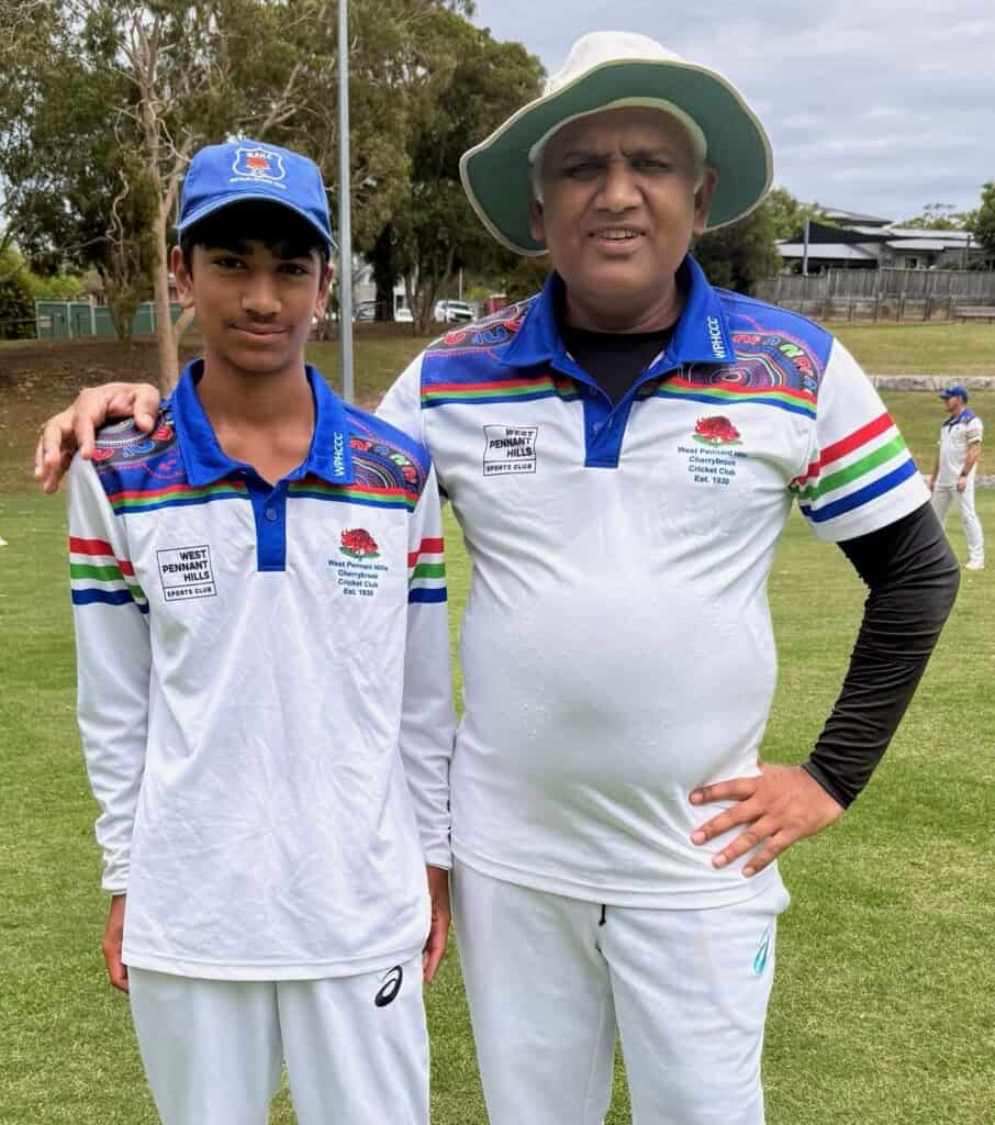 D2 - Gihan & Thenuk (U14) - father & son playing 1st game of Seniors together vs St Ives-Wahroonga - Campbell Park - 20122025