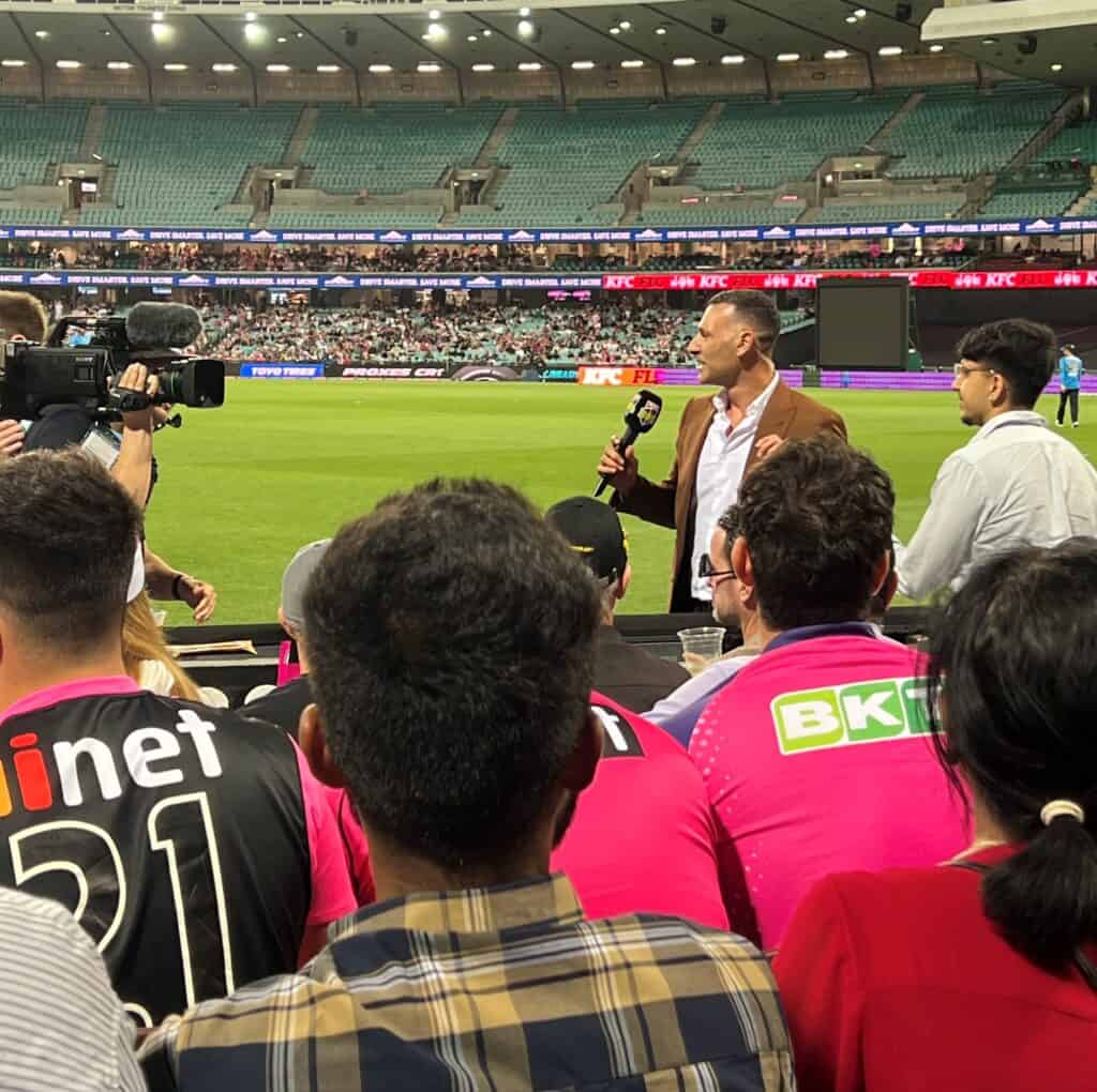 B2 - Meet Vyas - SCG BBL crowd catch off Jack Edwards - Channel 7 commentary with Meet to be interviewed - 17122025
