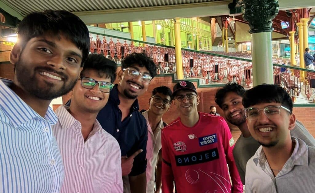 B2 - Meet Vyas - SCG - BBL crowd catch off Jack Edwards - Mukund Vankat Narayanan, Sparsh Polepalle, Manas Dhargalkar, Renesh Krishnan, Todd Murphy, Hiresh De Silva & Meet Vyas - 17122025