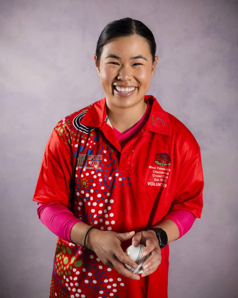 WBBL Sixers - Photo shoot in West Penno shirt - Lauren Kua - Cricket Central - 06112025