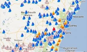Fire map - December 2019