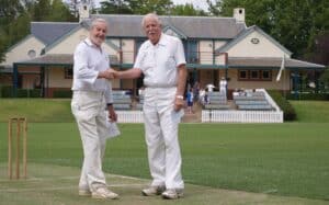 Bradman Oval - John Coulthard and Barry McDonald at the coin toss - 25012009
