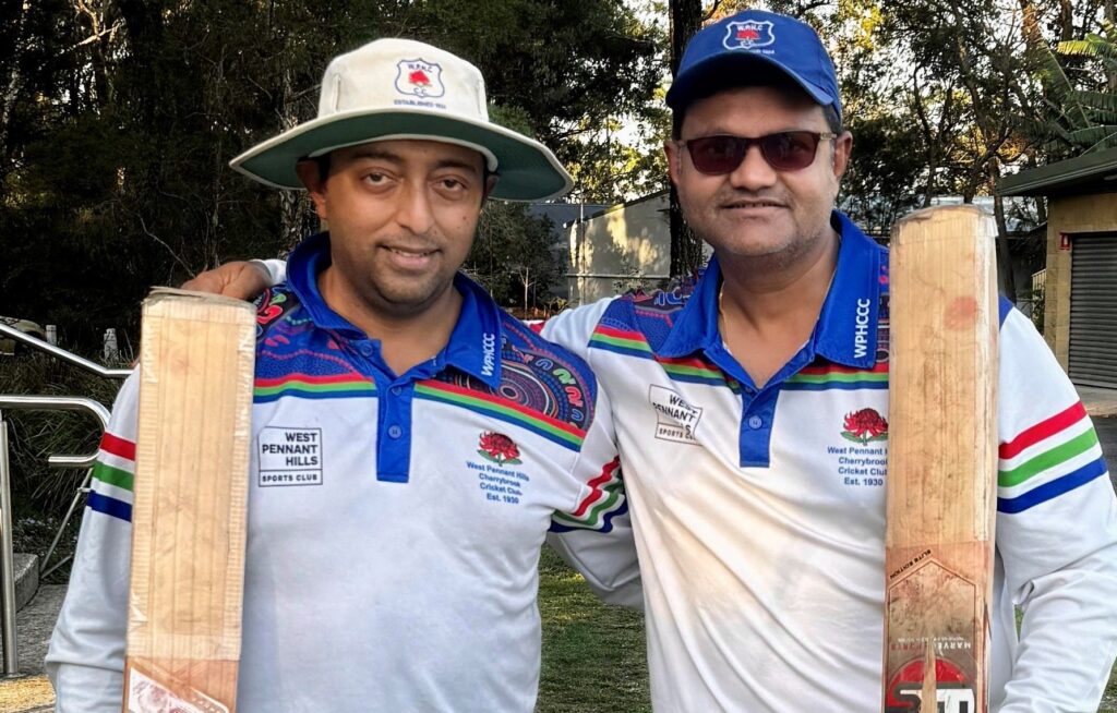 C2 Blue - Second wicket partnership of 122 runs between Chintan Shah (61 no right) & Arunava Chaudhuri (53 & left) Vs Sydney Lions @ Annangrove - 31012026