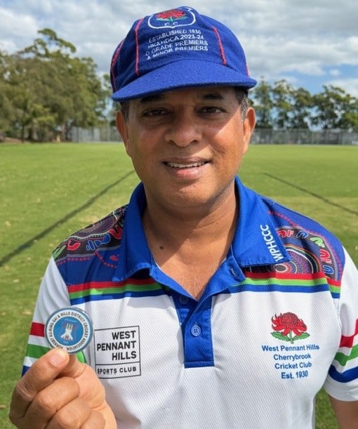 C4 - Grand Final - Ravi Gunna with Centenary coin - Montview Oval - 14032026