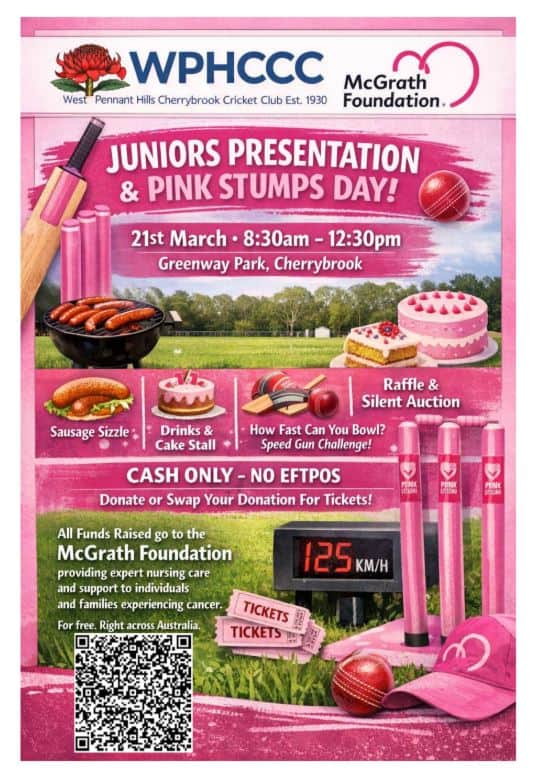 WPHCCC Juniors (Mixed & Girls) Presentation day & Pink Stumps 2025-26