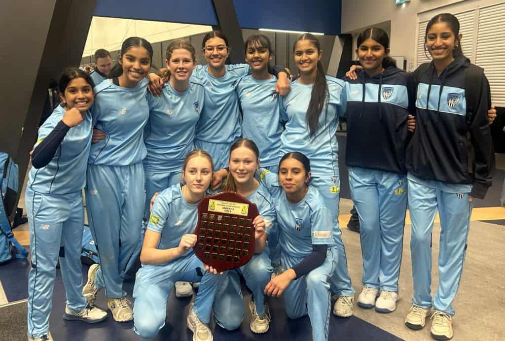 Trish Yadav (Dev) - 4th left back row - Captain of NSW U16 Indoor Cricket Team and Captain Australian U16 Indoor Team - Melbourne - 11072026team melbourne 11072026