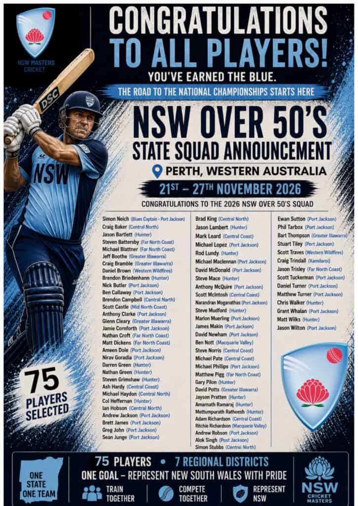 James Makin NSW Over 50s