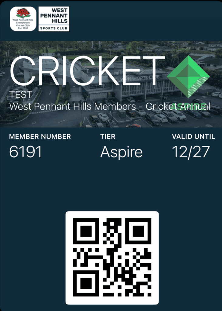 Sports Club - co-branded Digital Membership card - September 2026