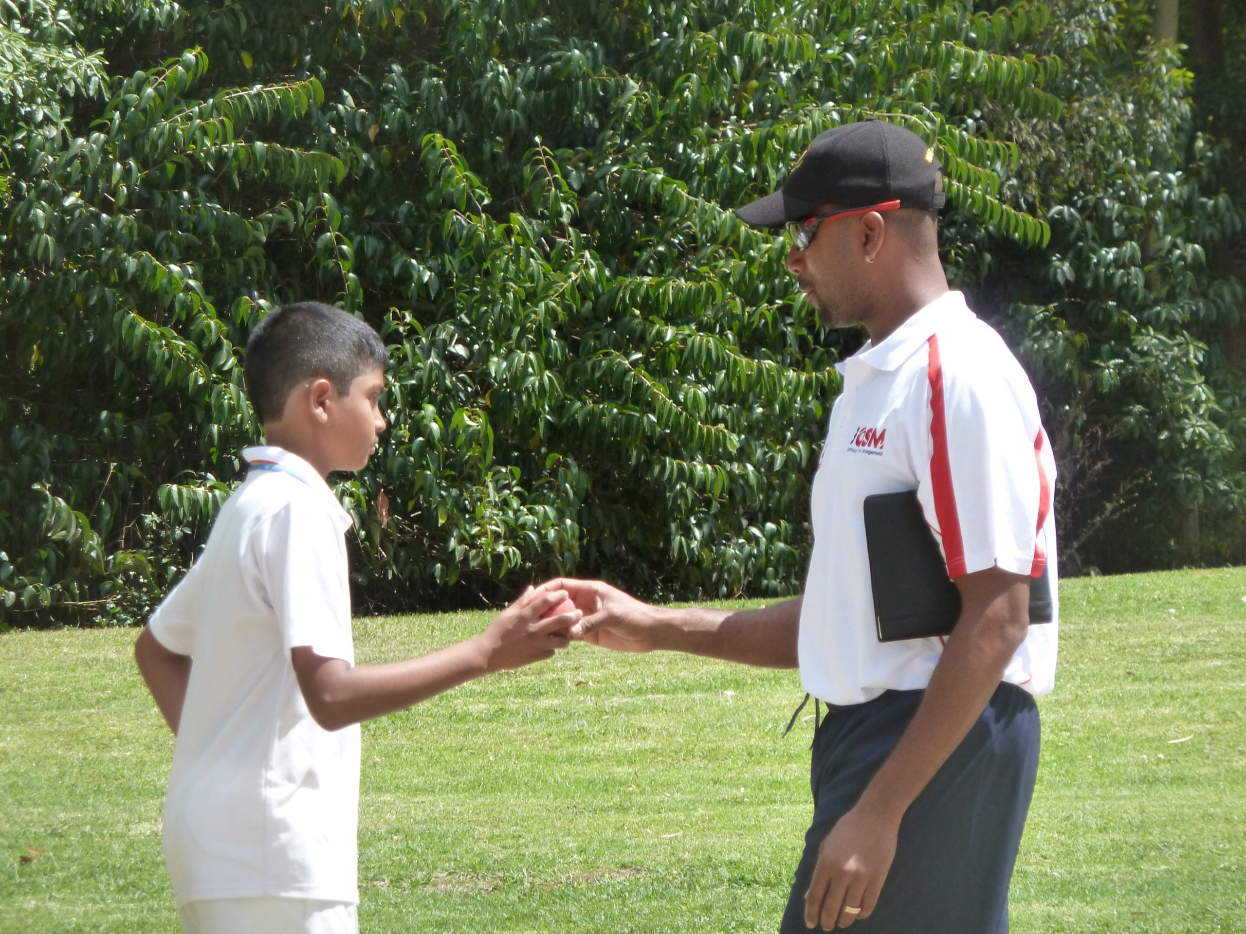 Corey Collymore (West Indies fast bowler) at the Craig McDermott Coaching Clinic - Sports Club Sunday 11 November 2012.