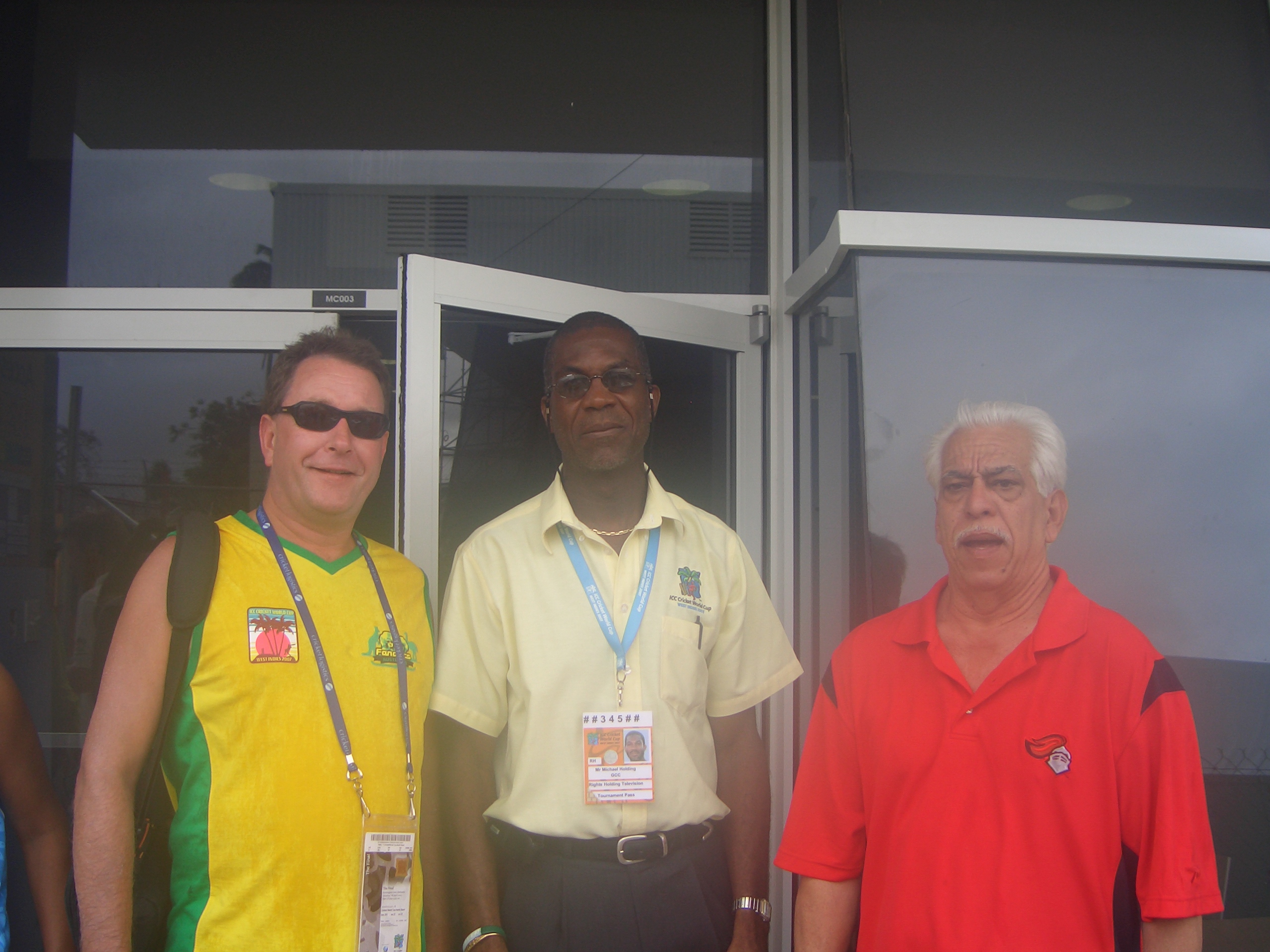 Greg Fiedler and Michael Holding World Cup 2007