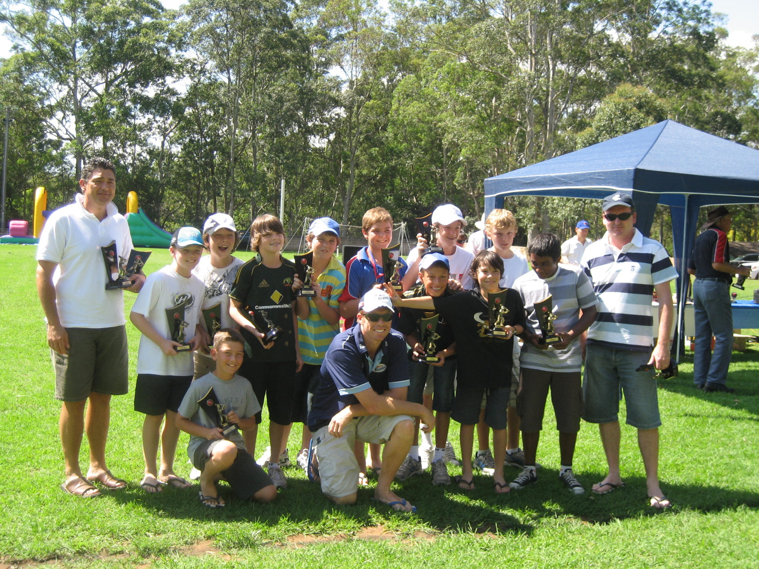 Our U13 Red Age Division Premiers - Presentation Day @ Campbell Park 15 March 2009 with Dom Thornely