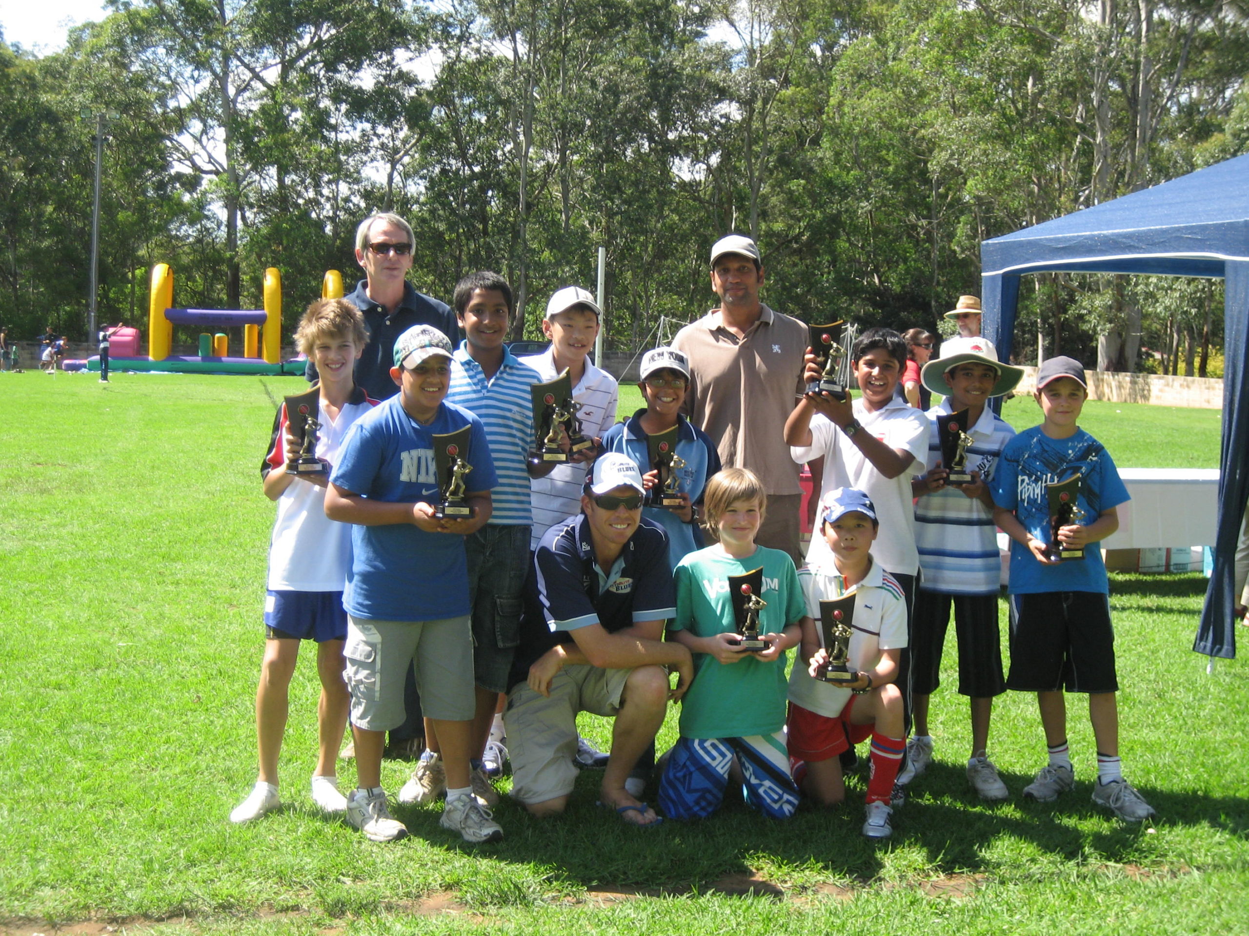 Our U12 Green Age Division Premiers - Presentation Day 15th March 2009 Campbell Park with Dom Thornely