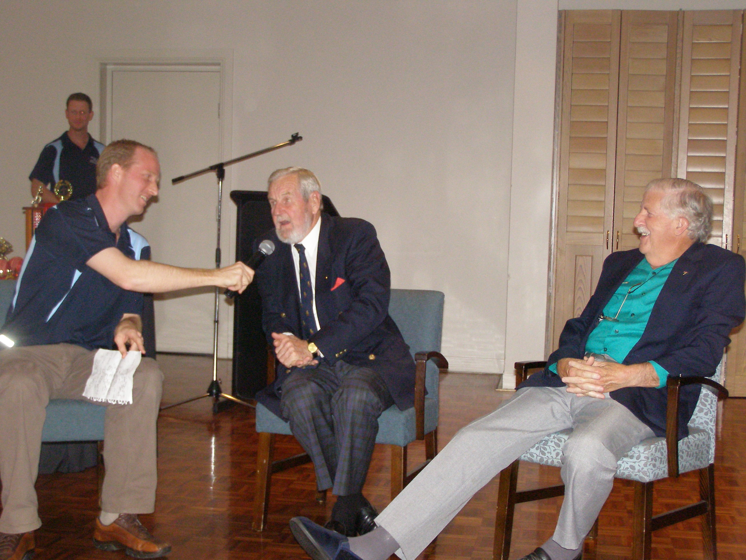 James Makin interviewing John Coulthard & Barry McDonald - Seniors Presentation Night - Friday 9 May 2008