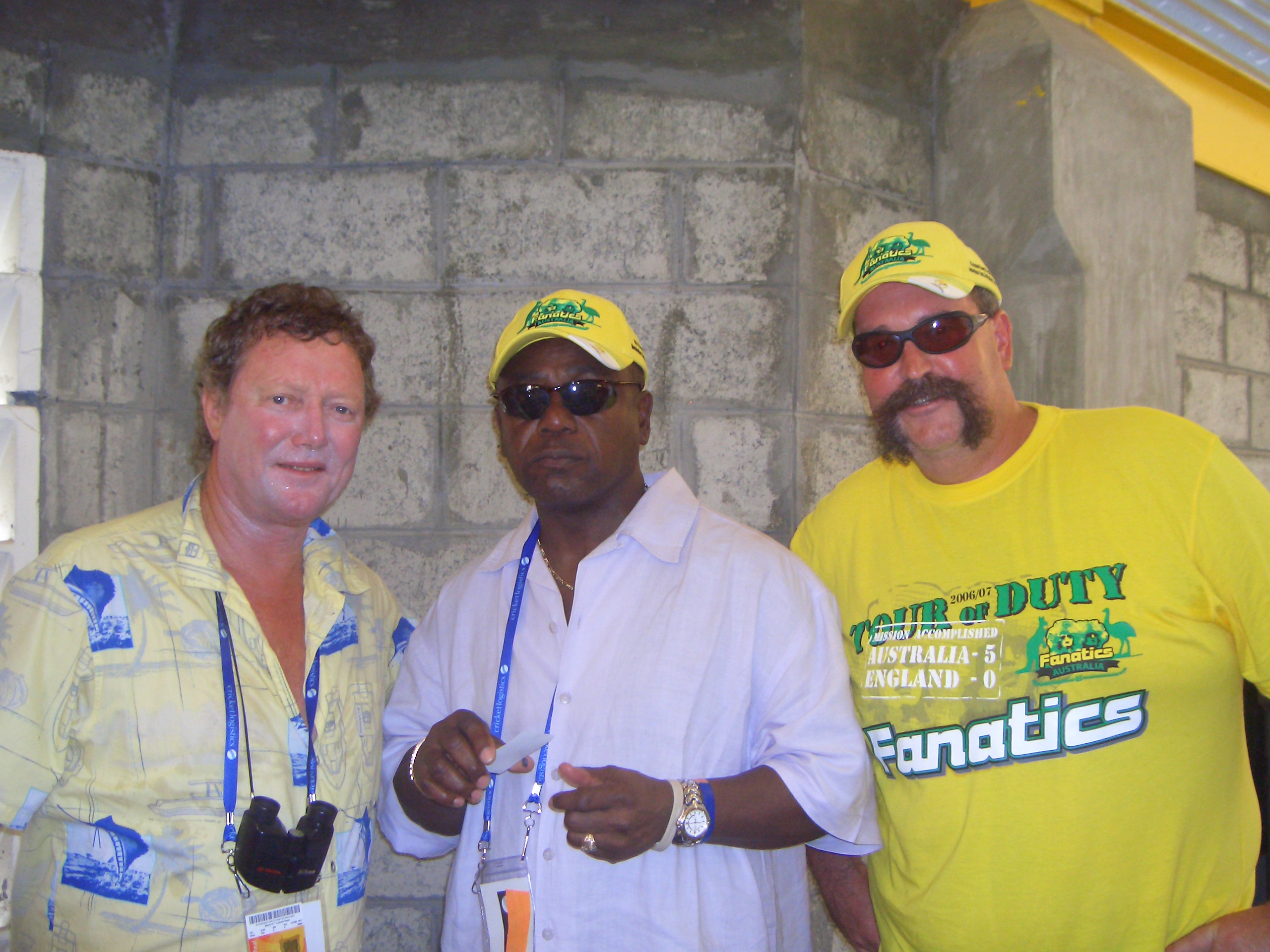 Kim Hughes, Desmond Haynes and Merv Armstrong World Cup 2007