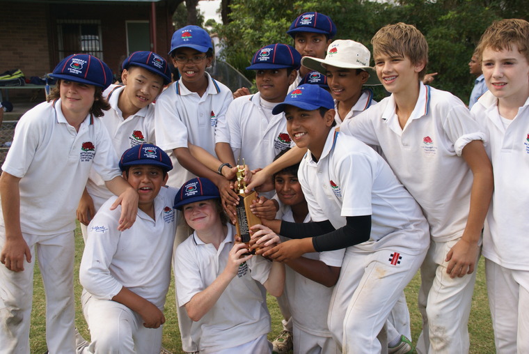 2009-2010 Grand Final - U13 Green team with the Premiership Trophy - first presented in 1947. The Final was played at Thornleigh Oval Vs Kissing Point on Sunday 7th March 2010.